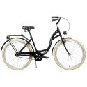 Dviratis AZIMUT City Lux 26" 2023 black-cream