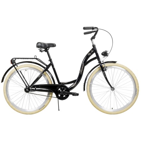 Dviratis AZIMUT City Lux 26" 2023 black-cream