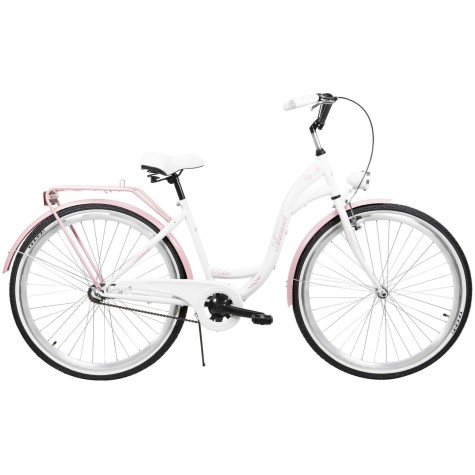 Dviratis AZIMUT City Lux 28“ 2023 white-pink