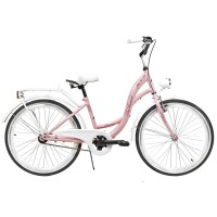Dviratis AZIMUT Julie 24“ 2023 pink-white..