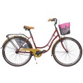 Dviratis AZIMUT Retro Lux 28" 2023 bordo shiny