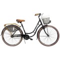 Dviratis AZIMUT Retro Lux 28" 2023 black shiny