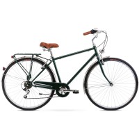 Dviratis Romet Vintage Eco M 2024 dark green-18" / M