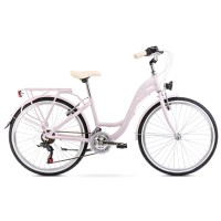 Dviratis Romet Panda 1 2024 wrzosowo-white..