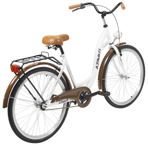 Dviratis AZIMUT Classic 26" 2023 white