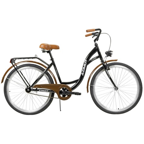 Dviratis AZIMUT Classic 26" 2023 black