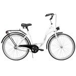 Dviratis AZIMUT City Lux 26" 2023 white-black