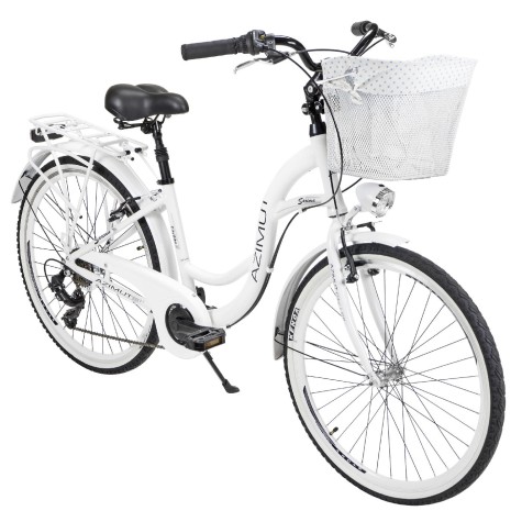 Dviratis AZIMUT Sarema 26" ALU TX-7 2024 white