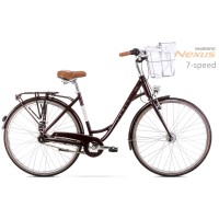 Dviratis Romet Pop Art Lux 28" Alu 2022 bordo mat-20" / L