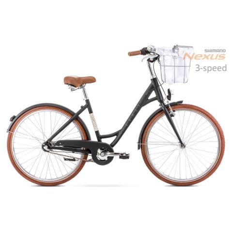 Dviratis Romet Pop Art Eco 28" Alu 2022 black-18" / M