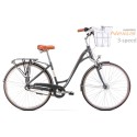 Dviratis Romet Art Deco Classic 28" Alu 2022 grey-18" / M