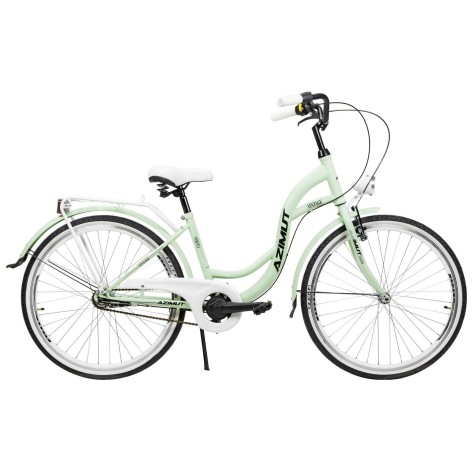 Dviratis AZIMUT Vintage 26" 3-speed 2024 mint-white matt
