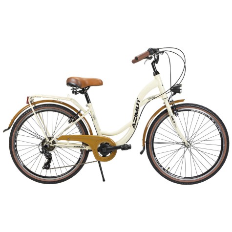 Dviratis AZIMUT Vintage TX-7 26" 2024 cream-brown shiny