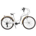 Dviratis AZIMUT Vintage TX-7 26" 2024 white-cream matt