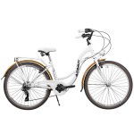 Dviratis AZIMUT Vintage TX-7 26" 2024 white-cream matt