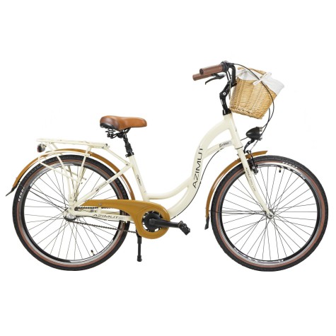 Dviratis AZIMUT Sarema ALU 26" 3-speed 2024 cream semi-matt