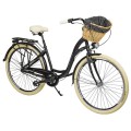 Dviratis AZIMUT Sarema ALU 28" 3-speed 2024 black matt