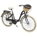Dviratis AZIMUT Sarema ALU 28" 3-speed 2024 black matt