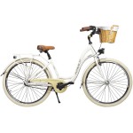 Dviratis AZIMUT Sarema ALU 28" 3-speed 2024 light cream shiny
