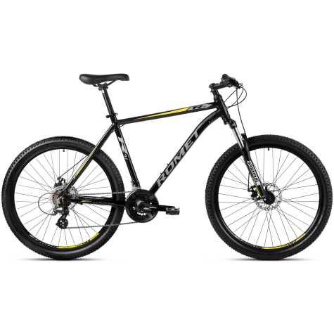 Dviratis Romet Rambler R7.1 27.5" 2023 black-grey-gold-19" / L