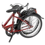 Dviratis AZIMUT Fold 20" 2024 burgund semi-matt