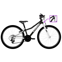 Dviratis Karbon Superlight 24 black..
