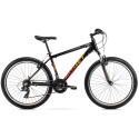 Dviratis Romet Rambler R6.0 2025 black-orange-red-17" / M