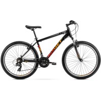 Dviratis Romet Rambler R6.0 2025 black-orange-red-17