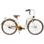 Dviratis AZIMUT Vintage 28" 3-speed 2025 cream-brown shiny