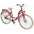 Dviratis AZIMUT Vintage 28" 3-speed 2025 burgund-cream shiny