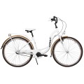 Dviratis AZIMUT Vintage 28" 3-speed 2025 white-cream matt