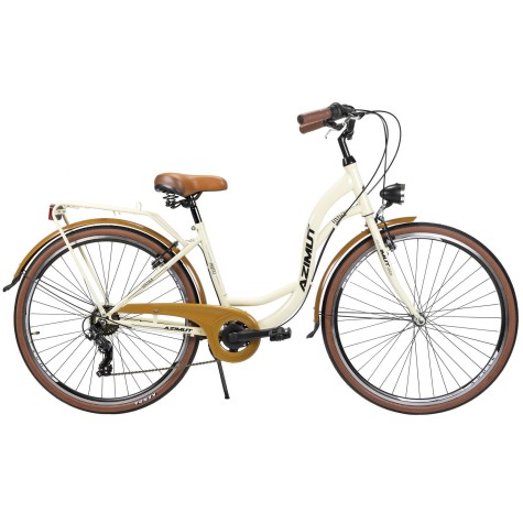 Dviratis AZIMUT Vintage TX-7 28" 2025 cream-brown semi-matt