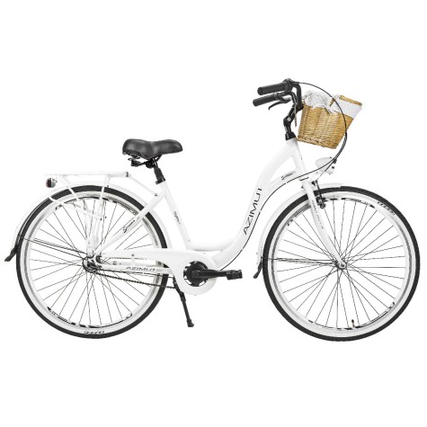Dviratis AZIMUT Sarema ALU 28" 3-speed 2025 white matt