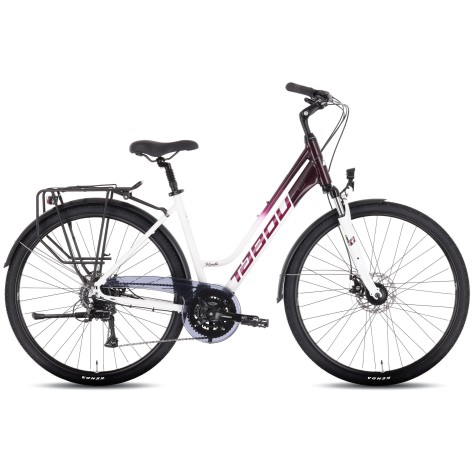 Dviratis Tabou Kinetic 3 W white-burgundy-M / 19