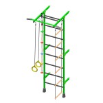 Sporto kompleksas vaikams, gimnastikos sienelė žalia 226x93x61cm