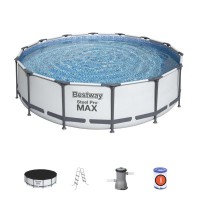 Karkasinis baseinas Bestway Steel Pro Max Set 427x107 cm su filtruojančiu siurbliu ir priedais