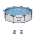 Karkasinis baseinas Bestway Steel Pro Max Set 305х76 cm, su filtruojančiu siurbliu