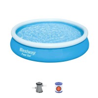 Baseinas Bestway Fast Set 366х76 cm su filtruojančiu siurbliu..