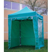 Pop Up sulankstoma palapinė 2x2 m, su sienomis, Tamsiai žalia, H serijos..