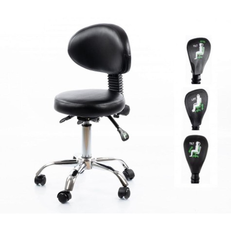 Meistro kėdė RESTPRO® Round 5 black