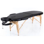RESTPRO® Classic Oval 2 Black sulankstomas masažo stalas