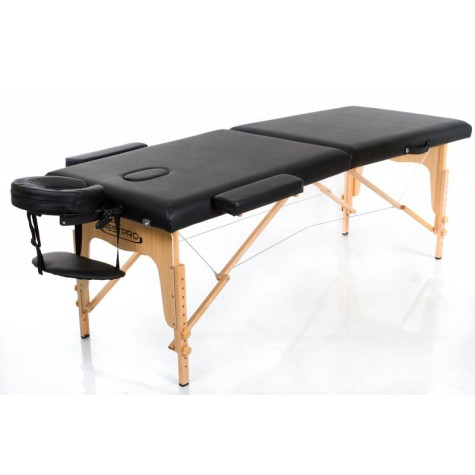 RESTPRO® Classic-2 Black masažo stalas (kušetė)