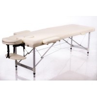 RESTPRO® ALU 2 (M) Cream sulankstomas masažo stalas – kušetė..
