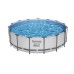 Karkasinis baseinas Bestway Steel Pro Max Set 457x122 cm su filtro siurbliu bei kitais aksesuarais