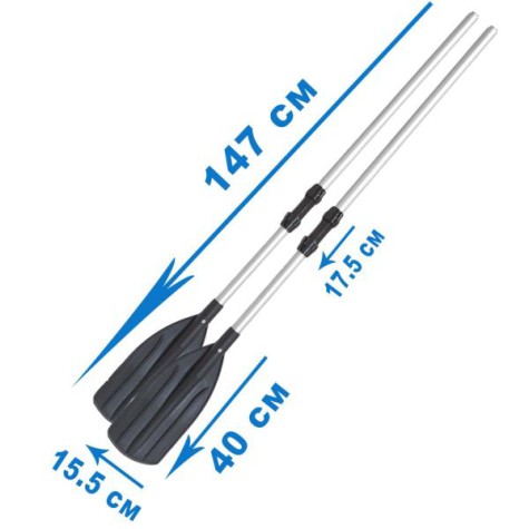 Bestway 2 irklai, aliuminiai, 62064 1.47 m.