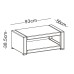 Rataninis sodo stalas 93x56x38 cm, pilkas