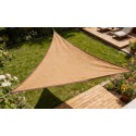 Stogelis nuo saulės 4.8x4.8x4.8 m trikampis, smėlio spalvos