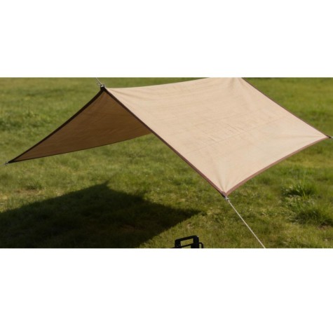 Stogelis nuo saulės 4x2 m stačiakampis, smėlio spalvos
