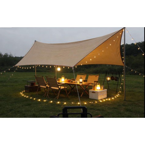 Stogelis nuo saulės 3x3 m kvadratas, smėlio sp.