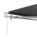 Ištraukiama terasos markizė, stogelis, 3x2 m, pilka